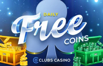 Clubs Casino promo daily coins