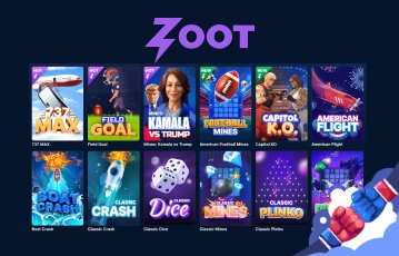 Zoot Casino games library