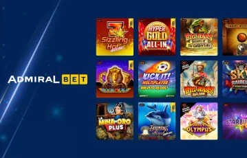 Ampia selezione di slot da casinò su Admiralbet