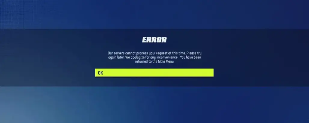 madden 24 server error