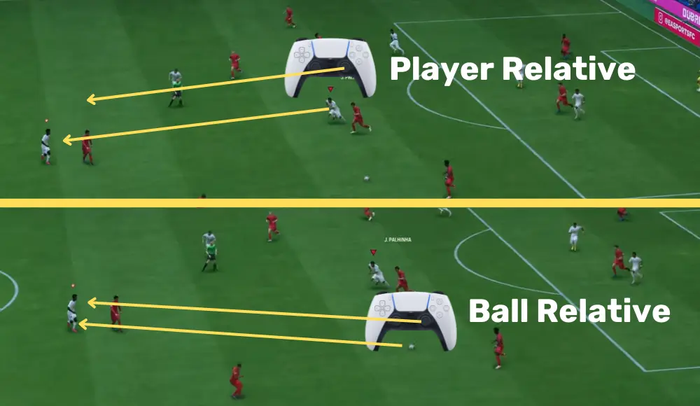 fc 25 player relative vs ball relative switching what is better