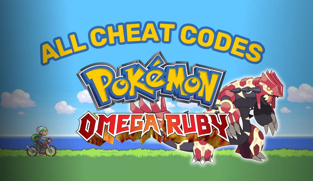 Omega Ruby Pokemon Cheat Codes